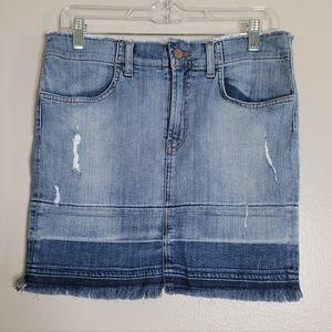 J Brand Raw Hem Skirt